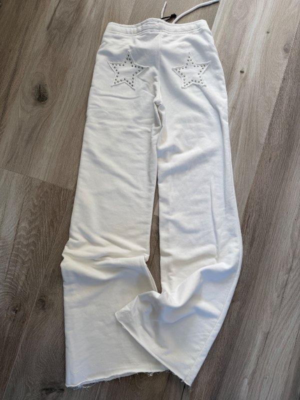 Bershka buxur hvítar