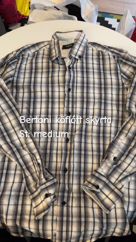 Bertoni köflótt skyrta
