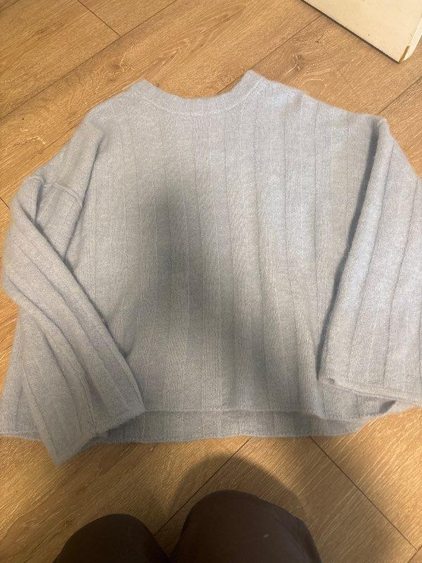 Blá prjónuð gina tricot