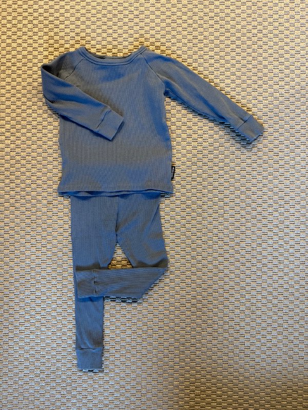 Blátt joggingsett slimfit