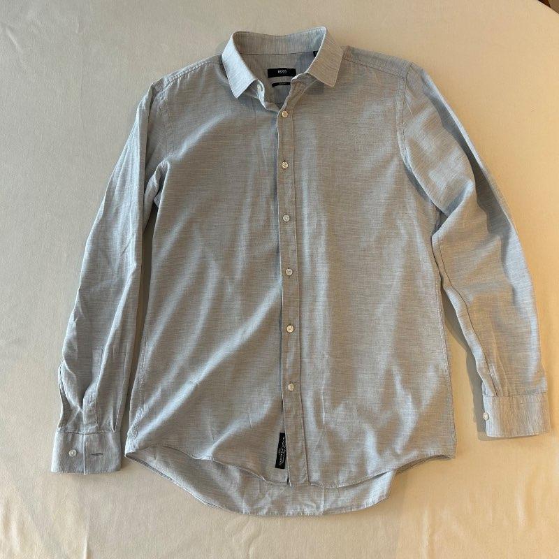 Boss skyrta grá slim fit