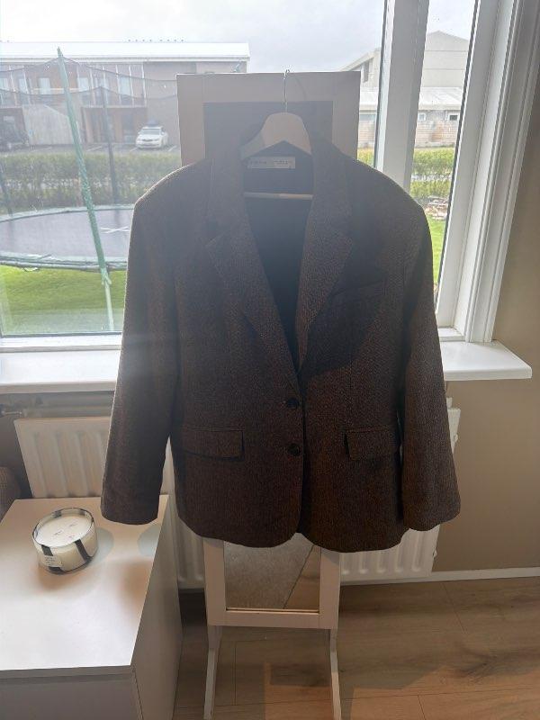 Brún oversized blazer