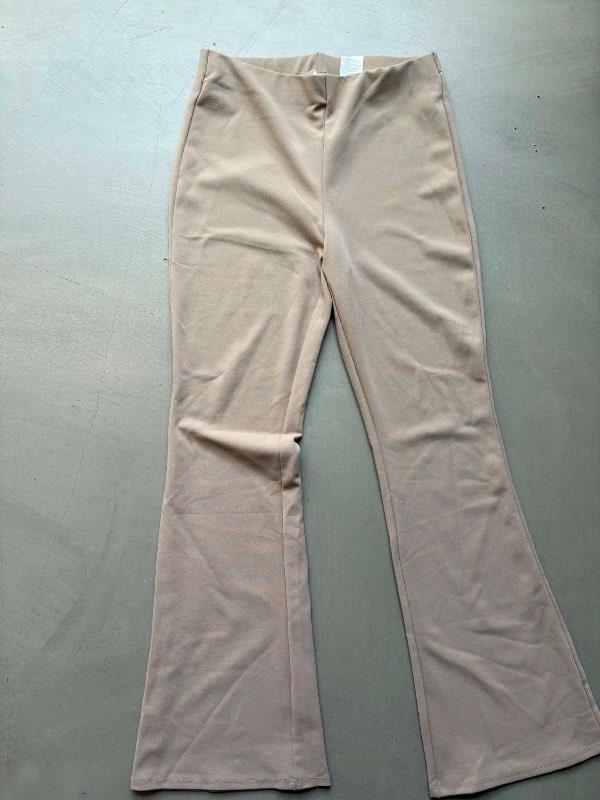 Brúnar útvíðar dömubuxur H&M
