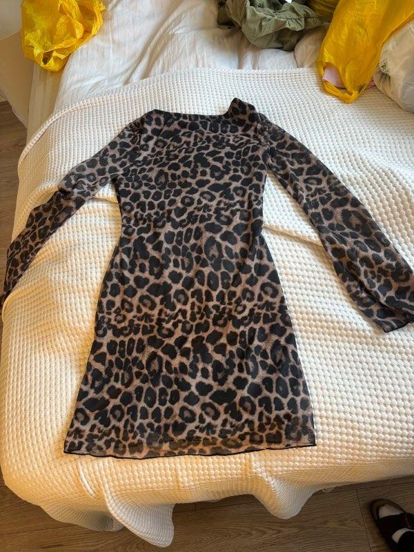 Cheetah print kjóll
