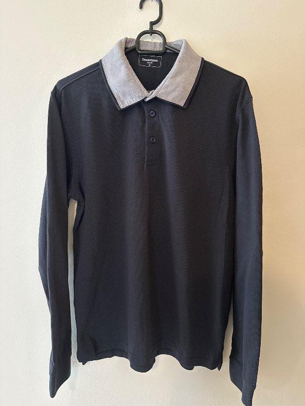 Dökkblá Dressmann polo peysa