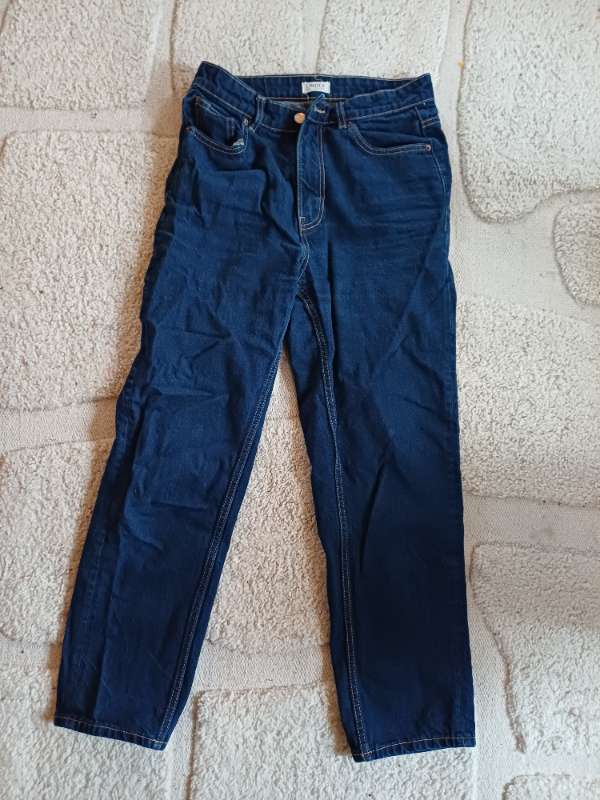 Dökkblá mom jeans Lindex