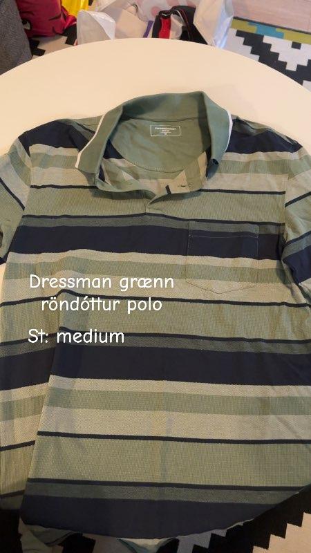 Dressman grænn röndóttur