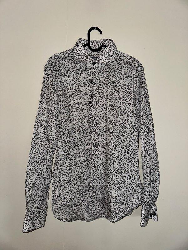 Dressmann slim fit blómaskyrta