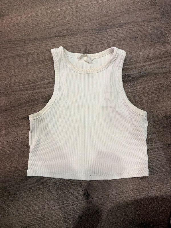 H&M hvítur toppur