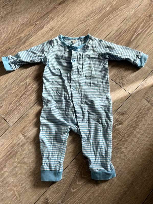 H&M náttgalli, röndóttur blár