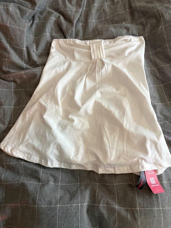 Hvitur tube top