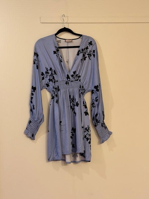 Italian Blue Floral Dress
