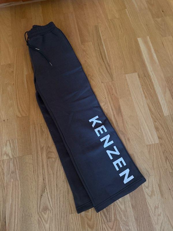 Kenzen gráar joggingbuxur