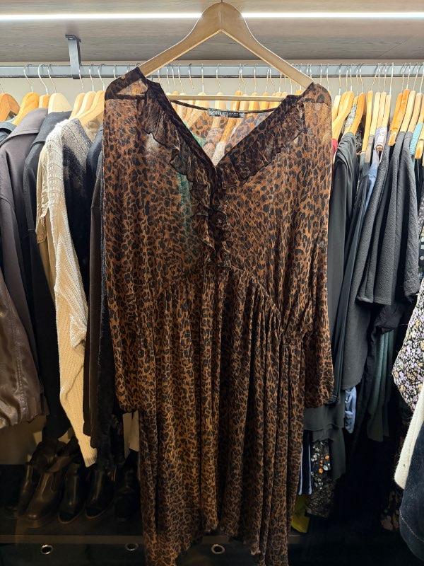 Kjóll leopard zara