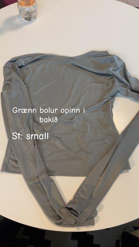 Langerma grænn opið bak