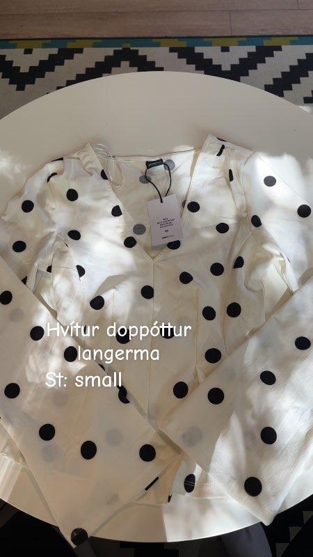Langerma hvítur doppóttur