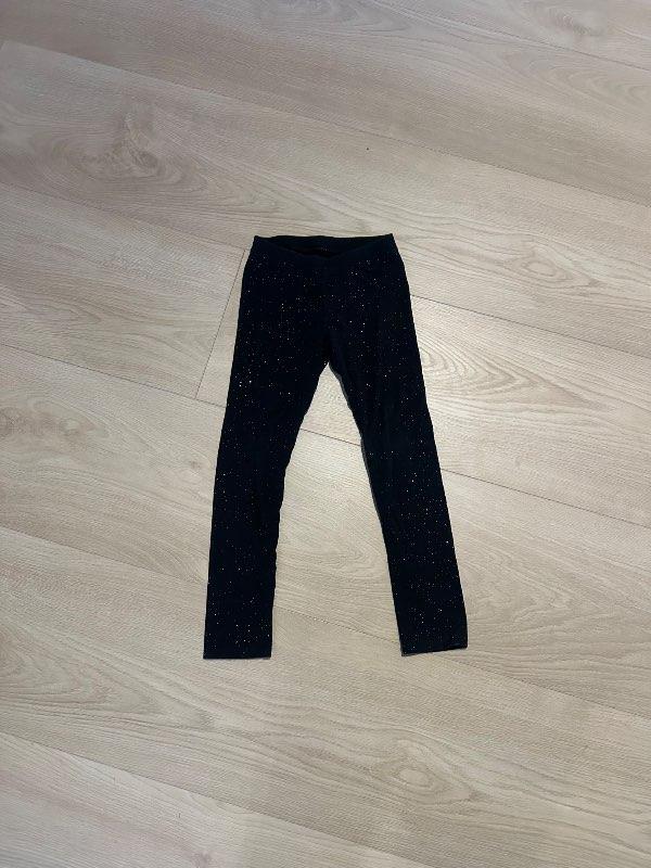 Leggings svartar glimmer