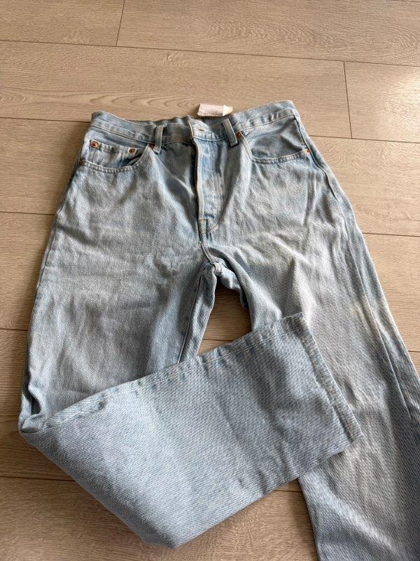 Levis 501 gallabuxur - ljósbláar