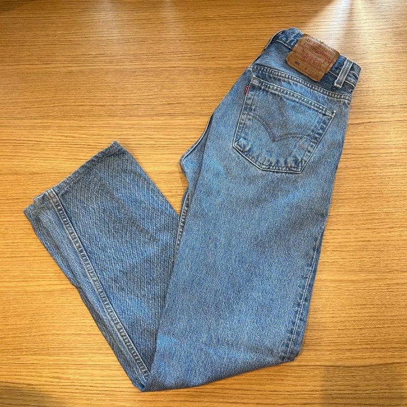 Levis 501 ljósar gallabuxur