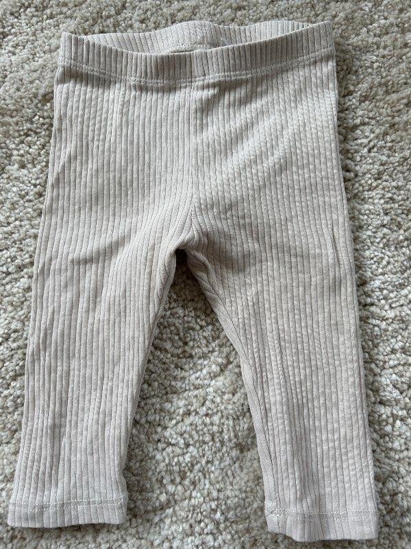 Ljósar H&M ribbed buxur