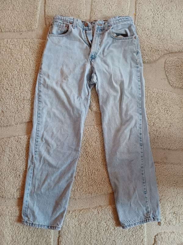 Ljósar víðar gallabuxur Levi's