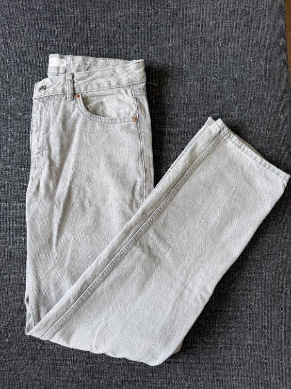 Ljósgráar Gina Tricot gallabuxur