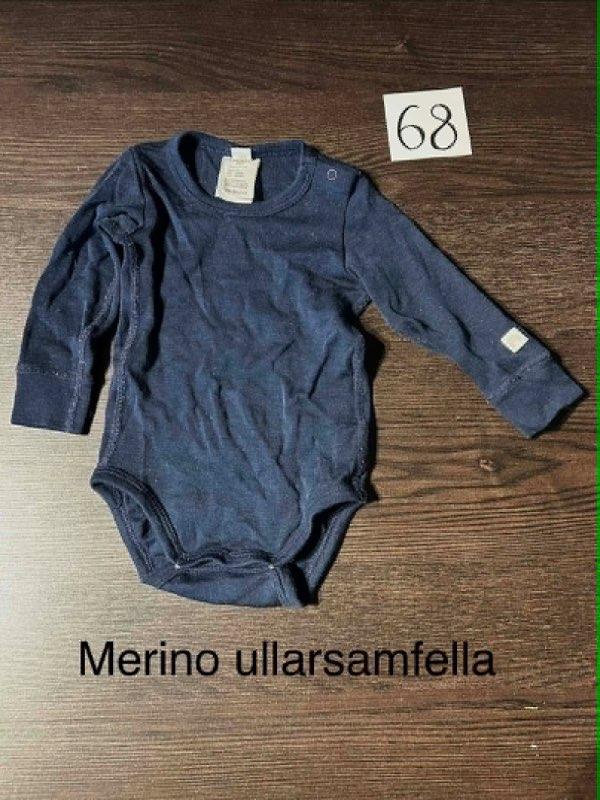 Merino dökkblá samfella