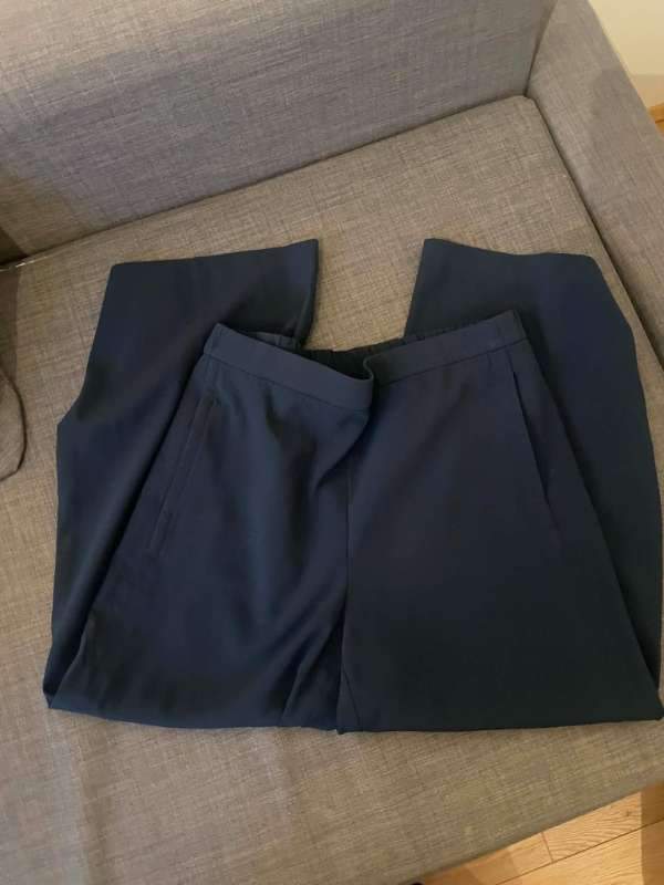 Navy víðar buxur