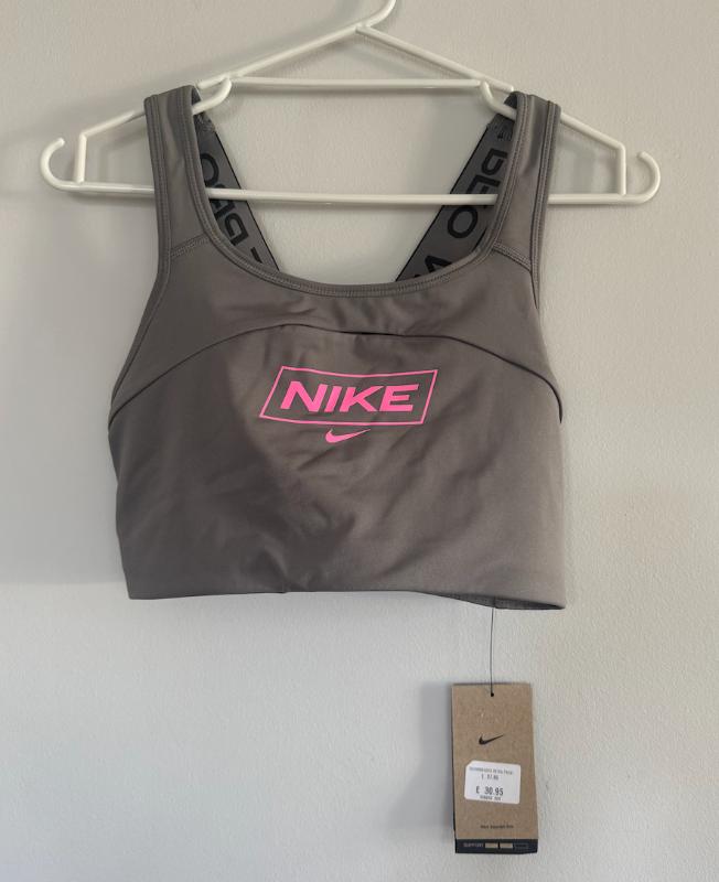 Nike Íþróttatoppur Grár - Ónotaður