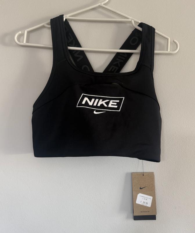 Nike Íþróttatoppur Svartur  - Ónotaður