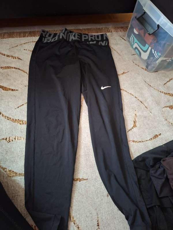 Nike Svartar íþrótta buxur