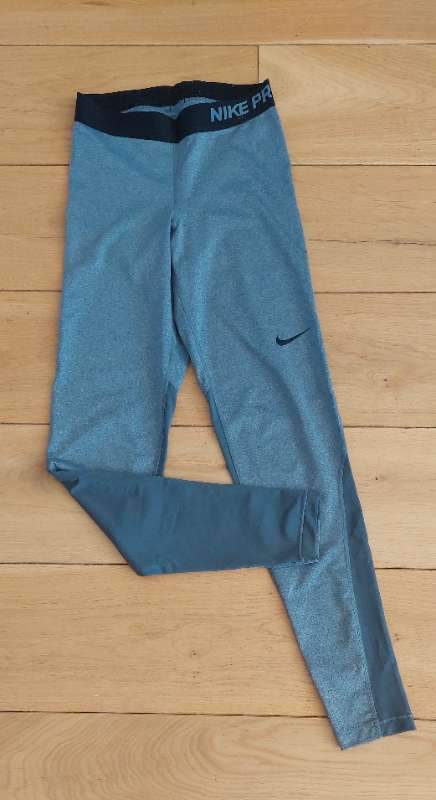 Nike drifit gráar æfingabuxur