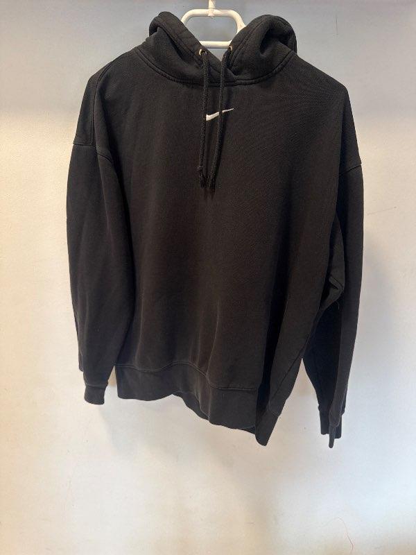 Nike svört hettupeysa S