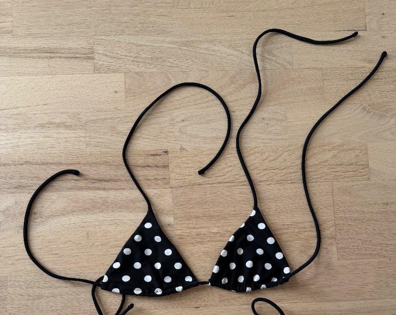 Polka dot bikini toppur