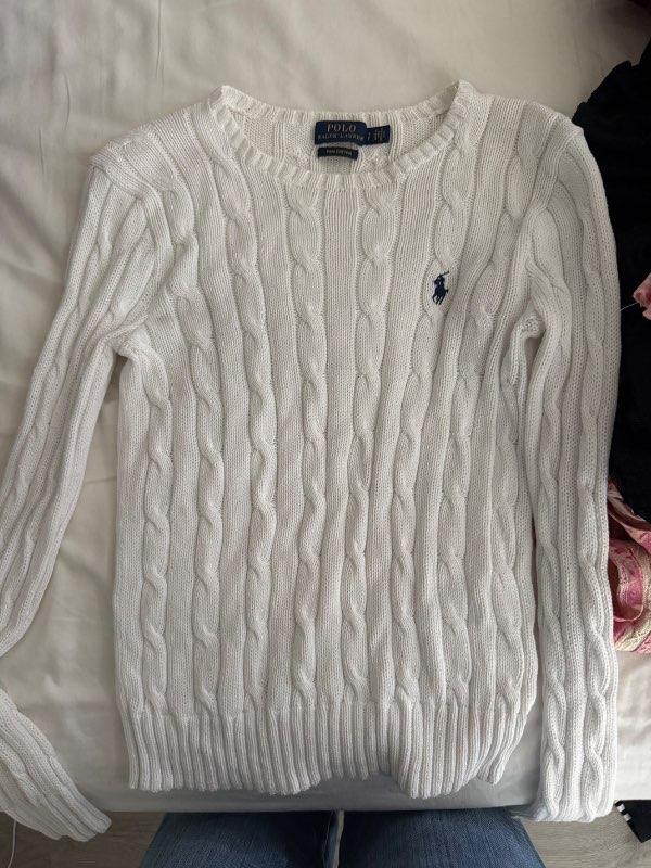 Ralph Lauren hvít peysa