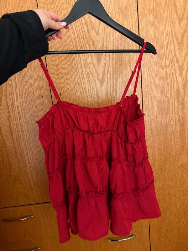 Rauður tank top
