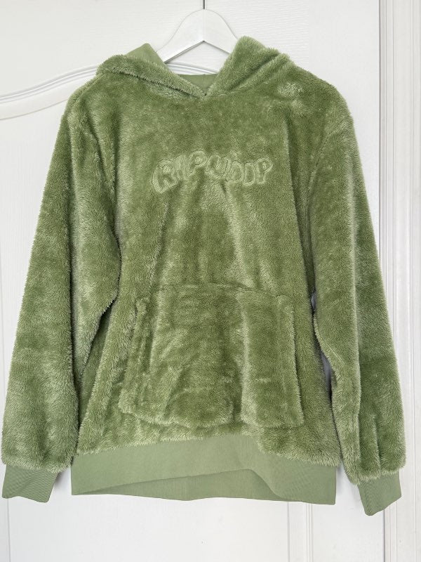 Ripndip loðin hettupeysa