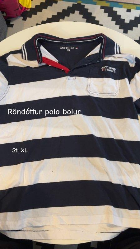 Röndóttur polo bolur