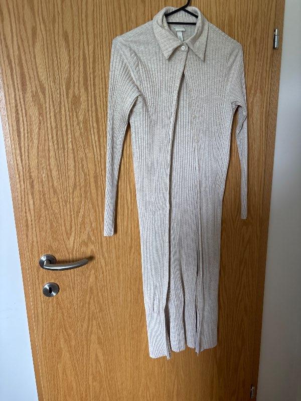 Síður ljós kjóll h&m