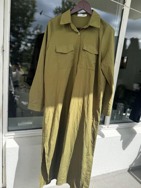 Skyrtu kjóll grænn st. XL