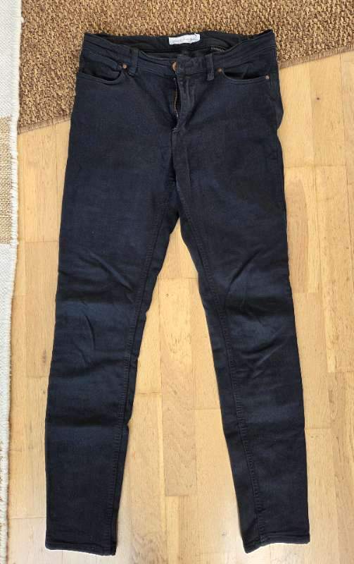 Svartar H&M gallabuxur
