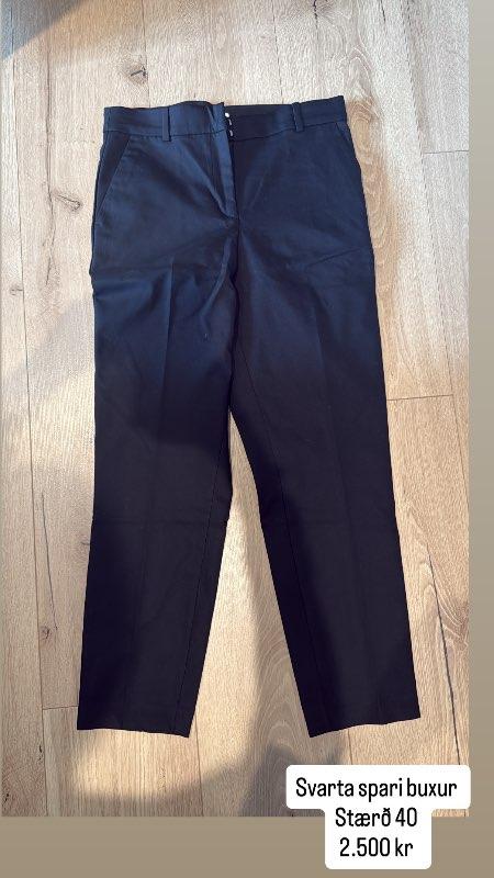 Svartar H&M sparibuxur
