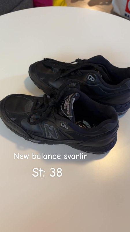 Svartir New Balance skór ónotaðir
