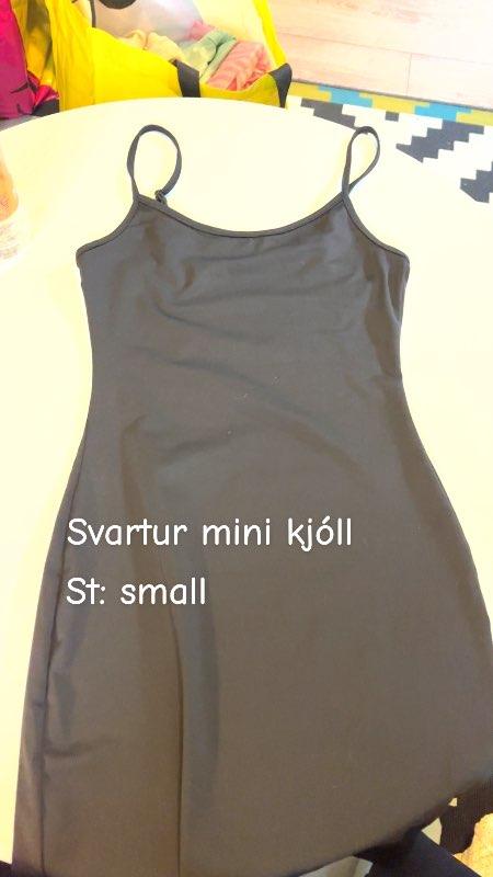 Svartur mini dress