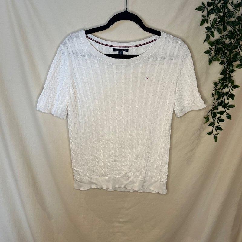 Tommy hil hvítur cotton
