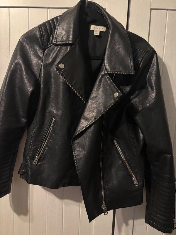 Topshop Leðurjakki