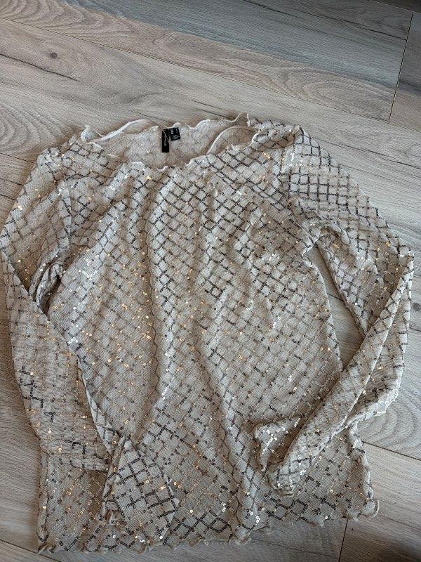 Vero moda pallíettpeysa