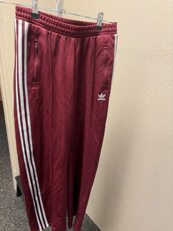 Vínrauðar Adidas buxur