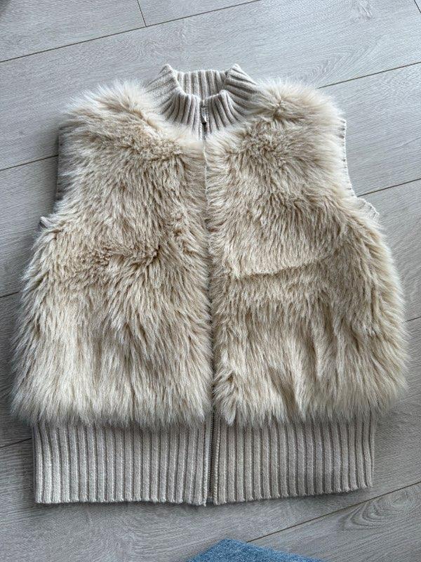 Vintage loðvesti
