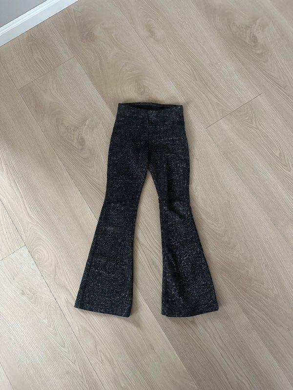 Zara svartar glimmer buxur